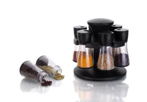 0097 Revolving Plastic Spice Rack Masala Organiser (8 Pcs)