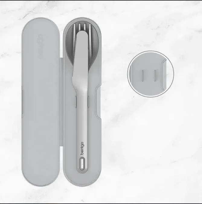 10 x Bentgo Ss Utensil Set Cutlery Grey