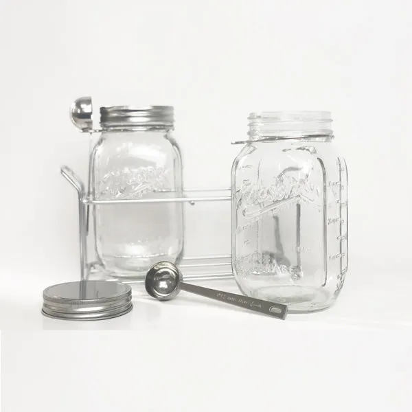 100-1389, Mason Craft & More, 5Pc Mason Jar Set