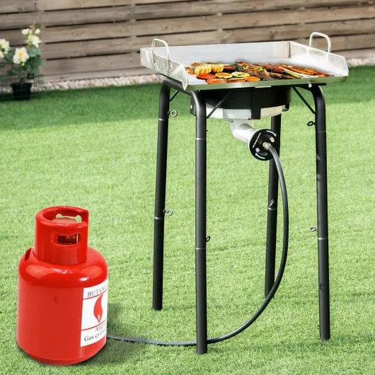 200 000-BTU Portable Propane Single Burner with Adjustable Legs