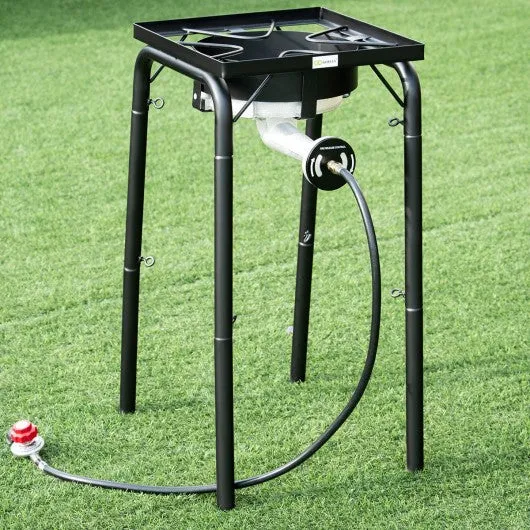 200 000-BTU Portable Propane Single Burner with Adjustable Legs