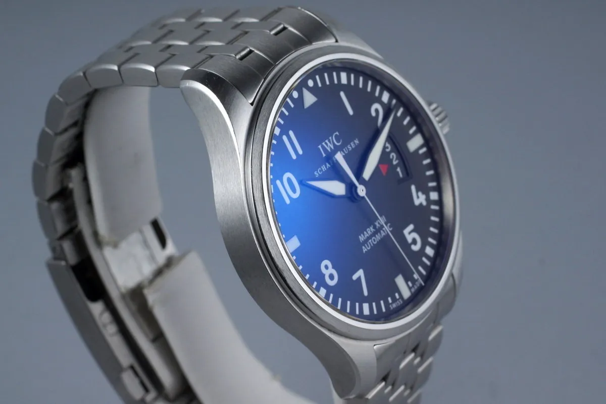 2013 IWC Pilots Mark XVII IW326504 with Box and Papers