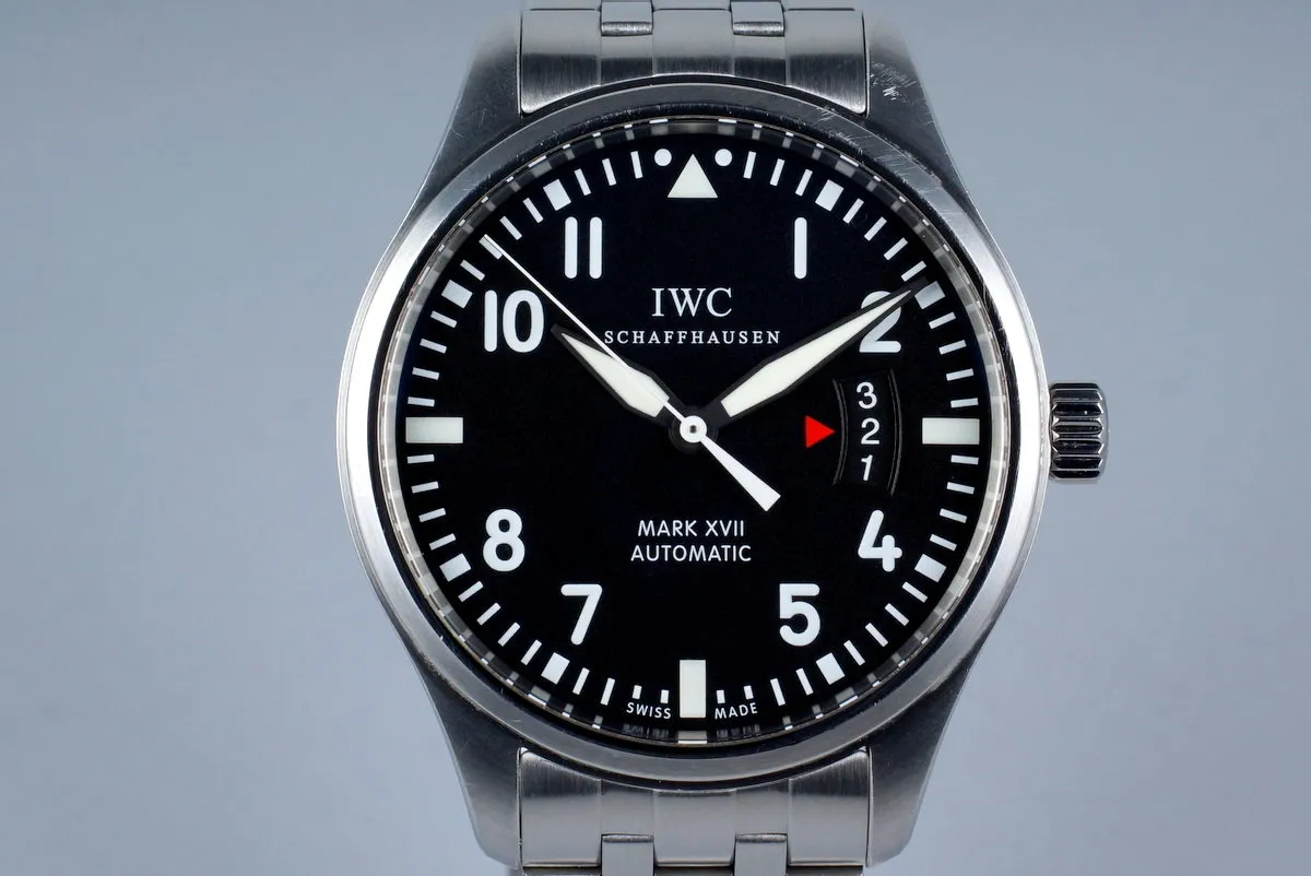 2013 IWC Pilots Mark XVII IW326504 with Box and Papers