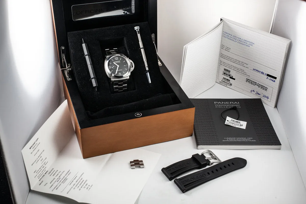 2014 Panerai Luminor Marina PAM328 with Box and Papers