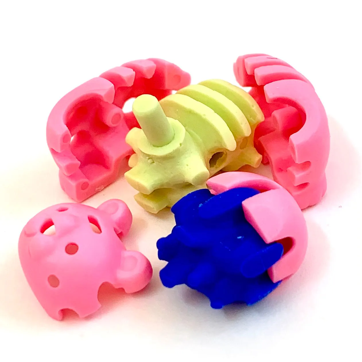 38457 Iwako Colorz Tiger -12 sets of 5 Erasers