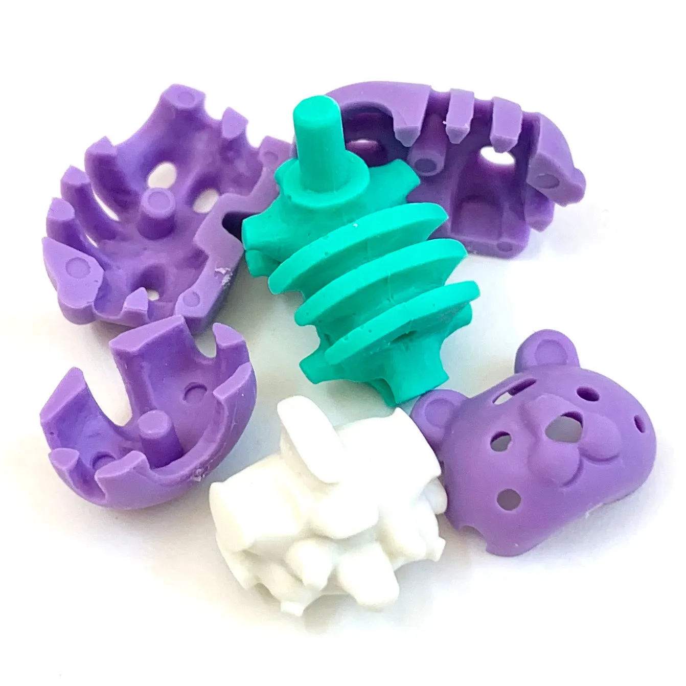 38457 Iwako Colorz Tiger -12 sets of 5 Erasers