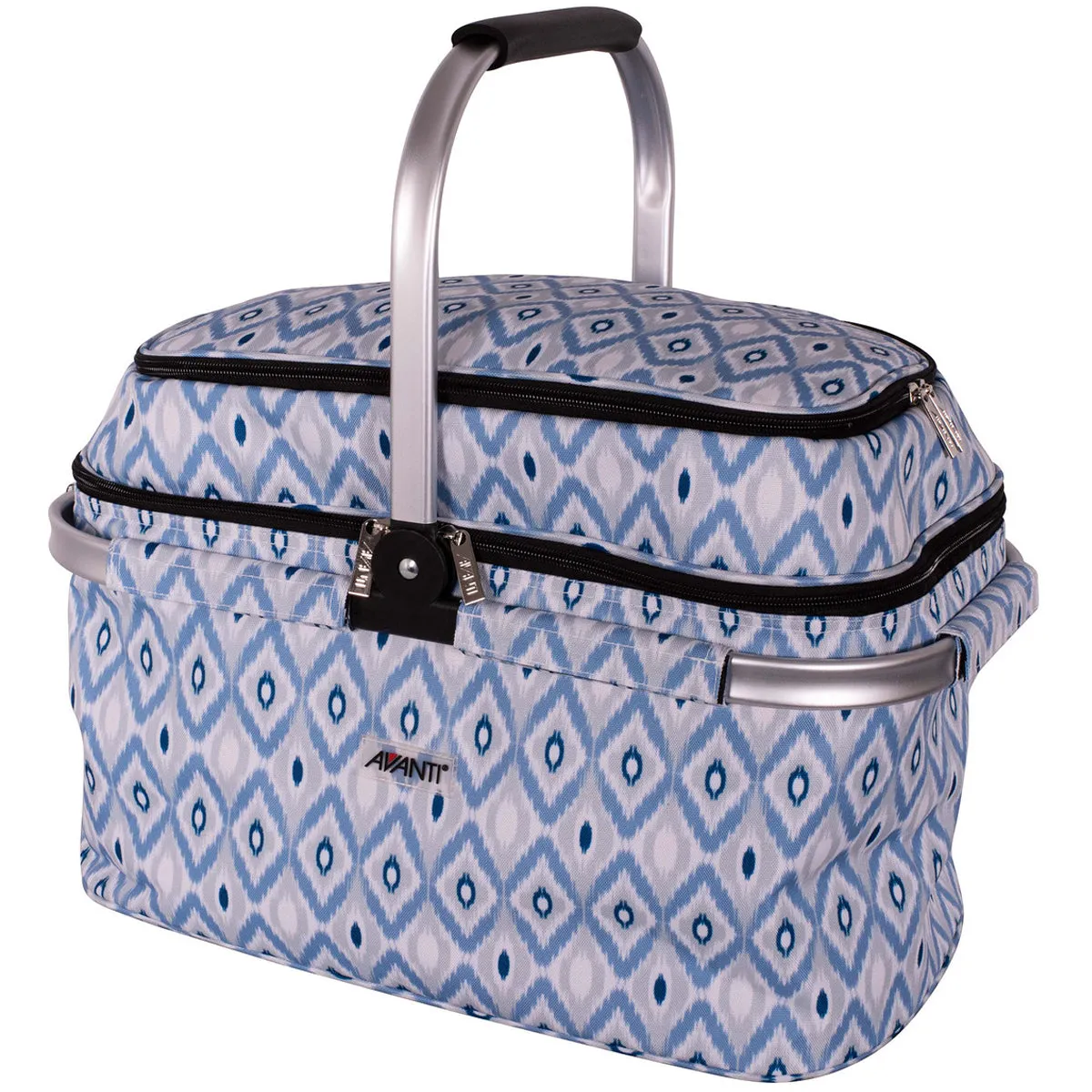 4 Person Insulated Cooler Picnic Basket