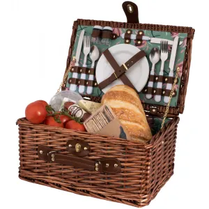 4 Person Wicker Picnic Basket