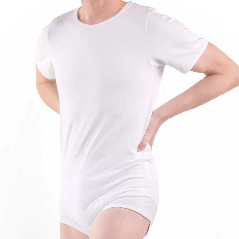 Adult Bodysuit Onesie: White Cloud