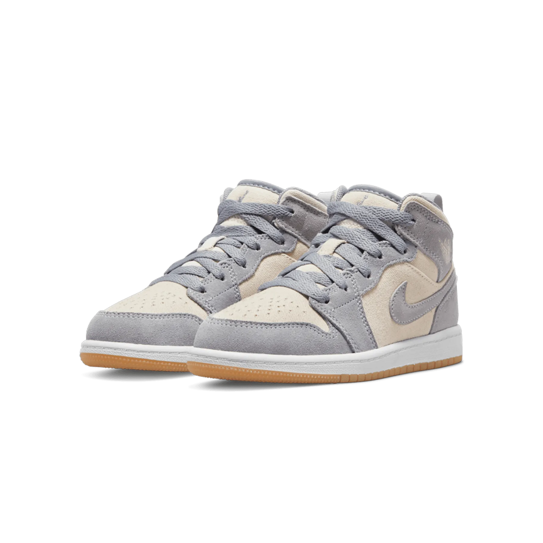 Air Jordan 1 Mid SE PS 'Coconut Milk Particle Grey'