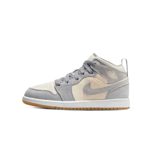 Air Jordan 1 Mid SE PS 'Coconut Milk Particle Grey'