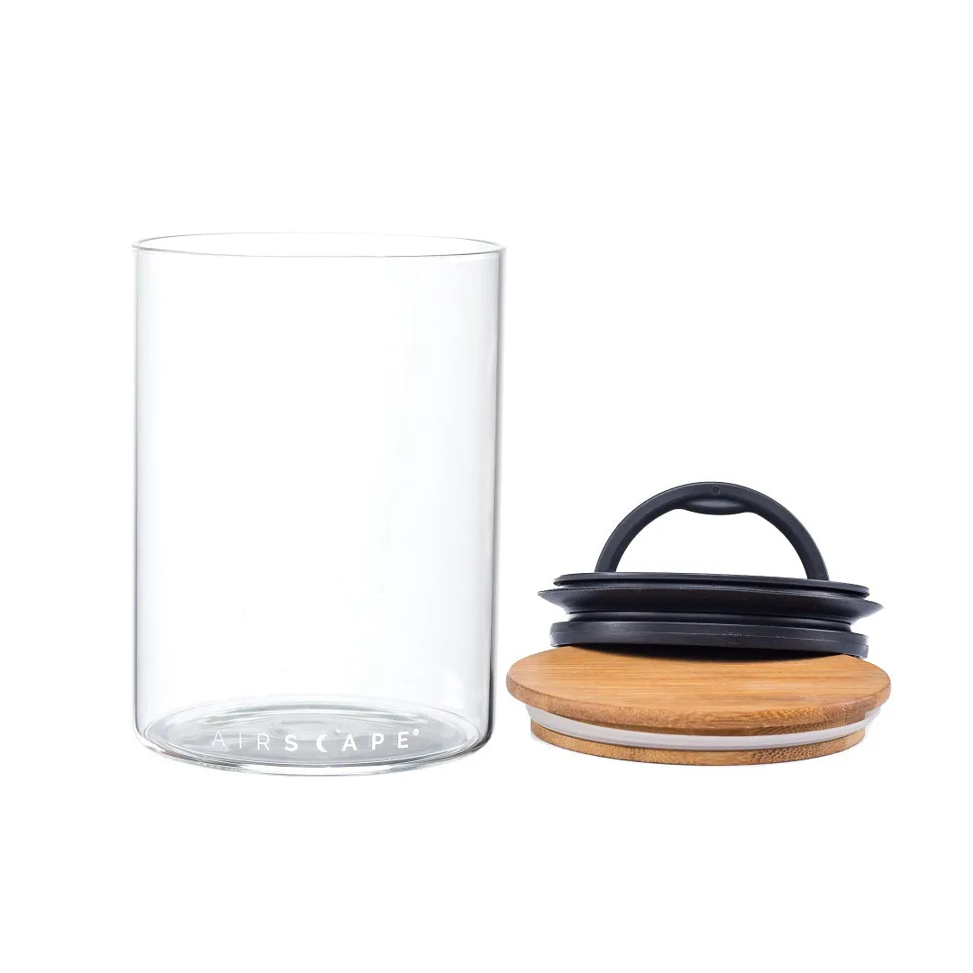 Airscape Glass with Bamboo Lid - Medium 7"