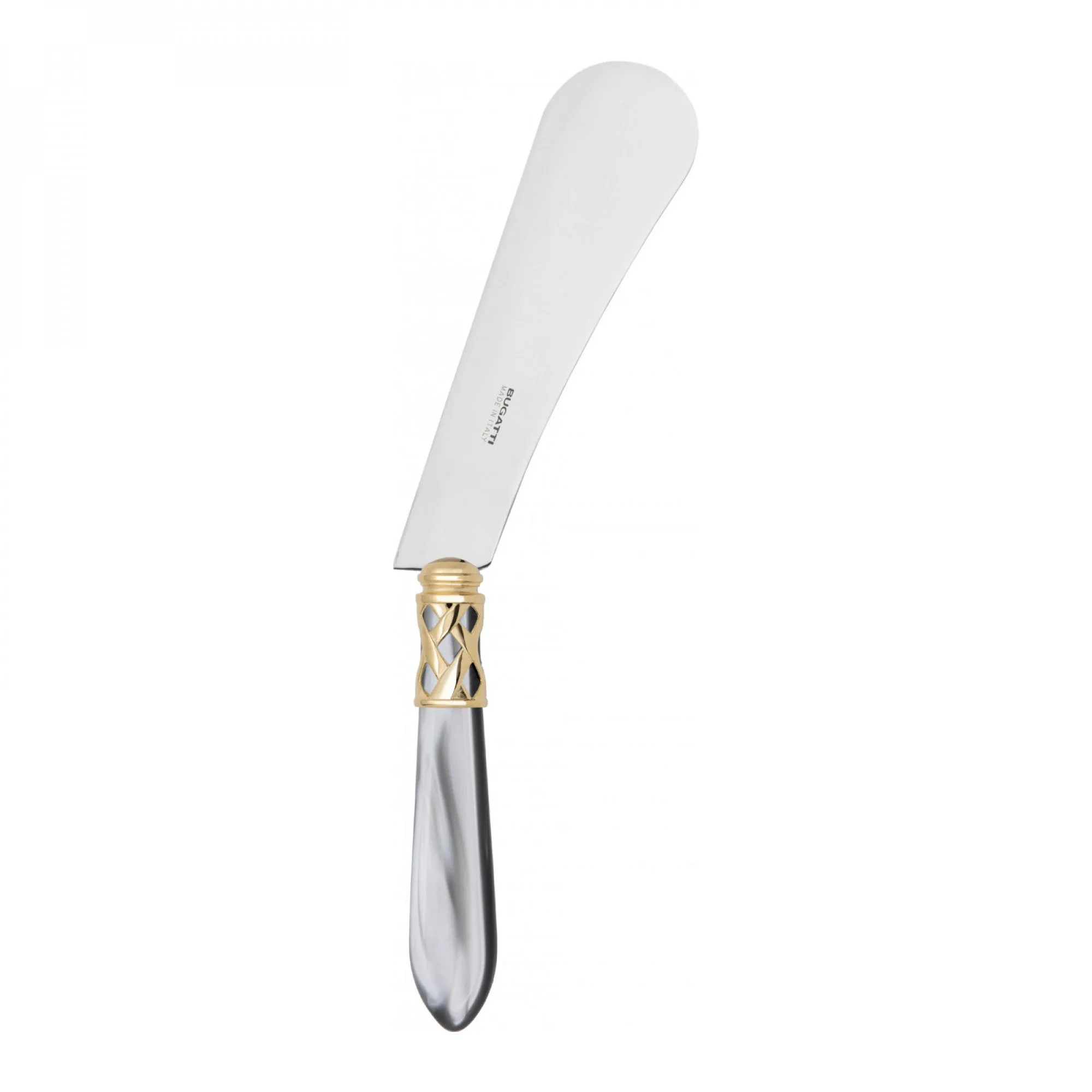 ALADDIN GOLD-PLATED RING CHEESE KNIFE & SPREADER