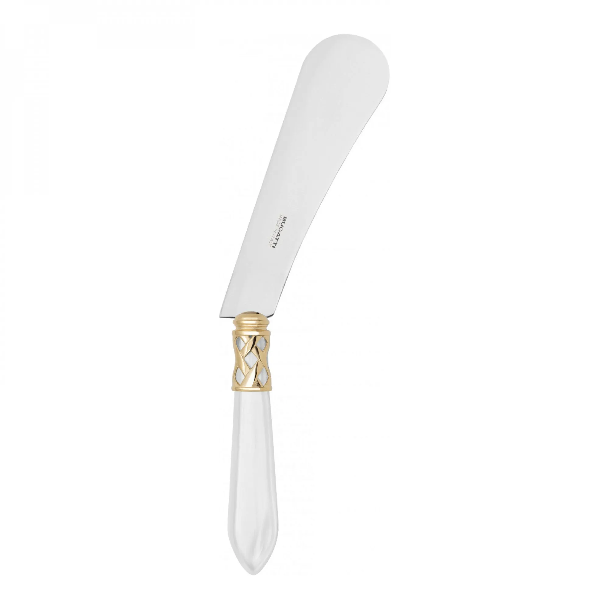 ALADDIN GOLD-PLATED RING CHEESE KNIFE & SPREADER