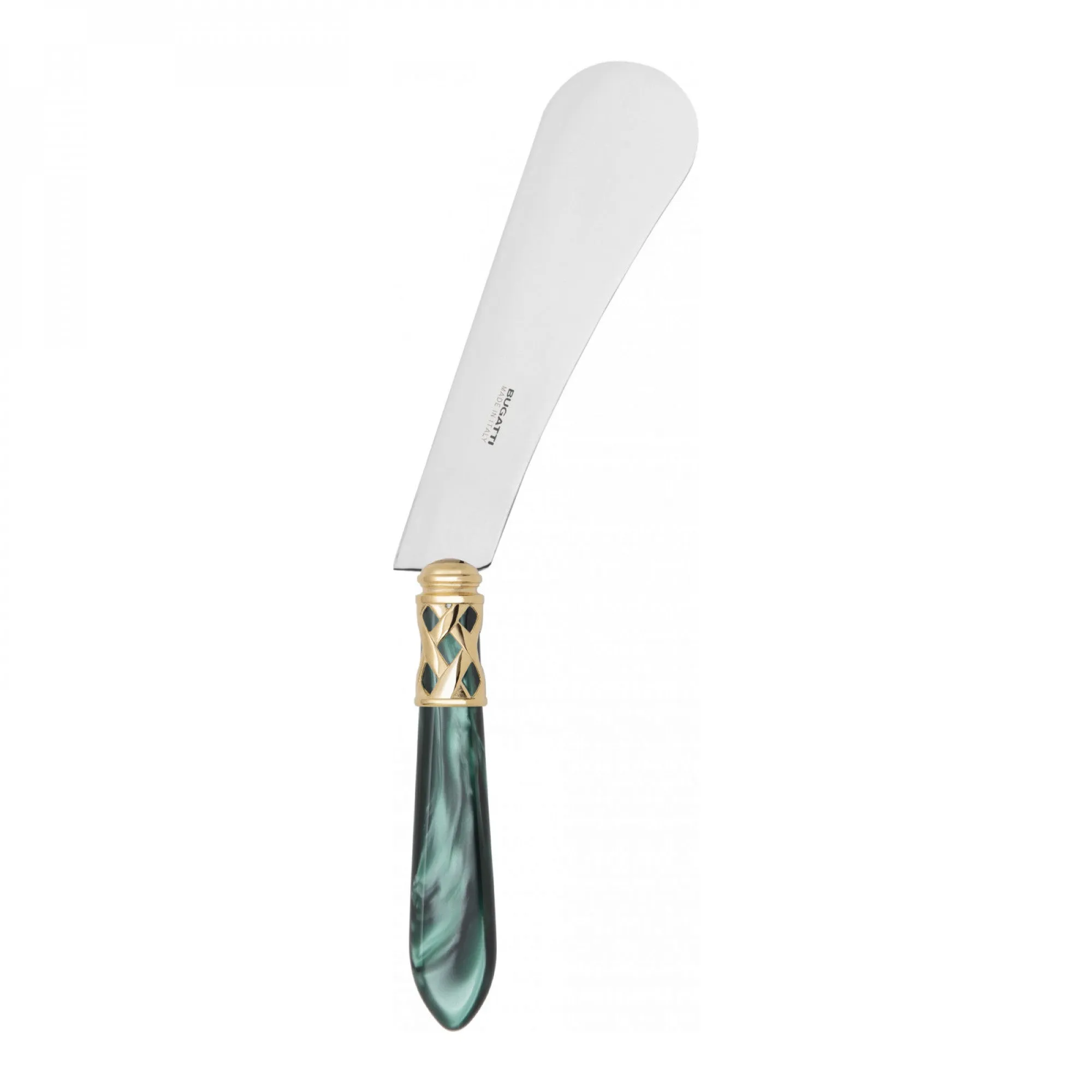 ALADDIN GOLD-PLATED RING CHEESE KNIFE & SPREADER