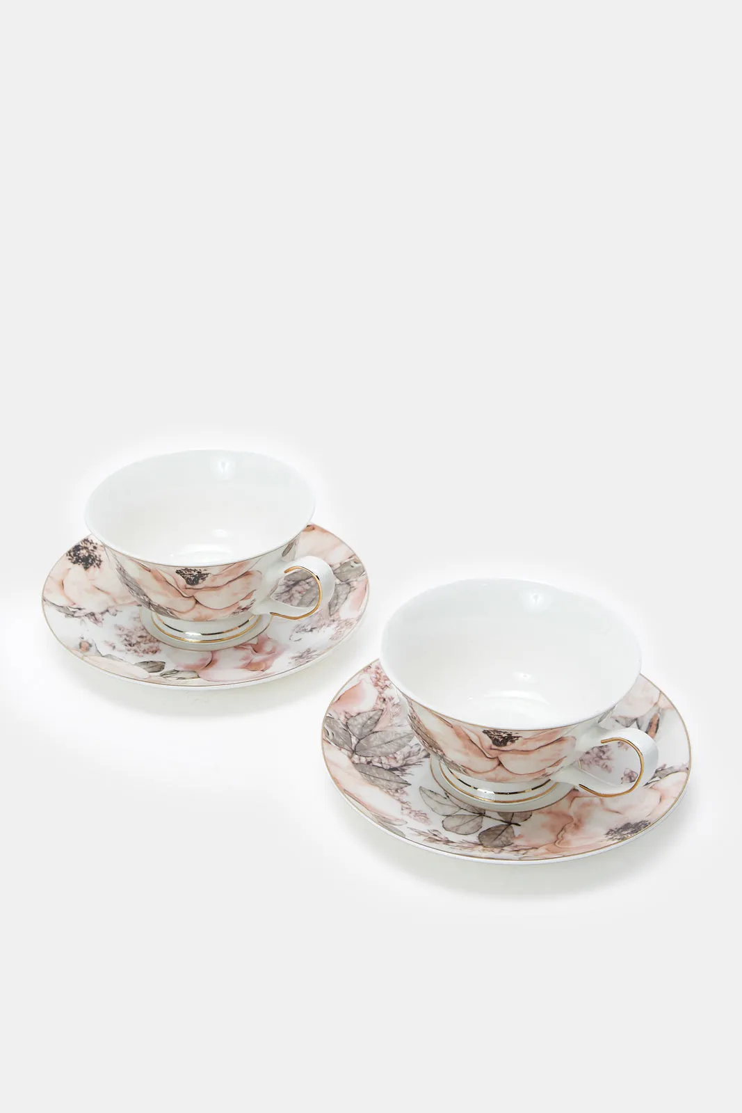 Assorted Cup And Saucer Set (4 Piece)