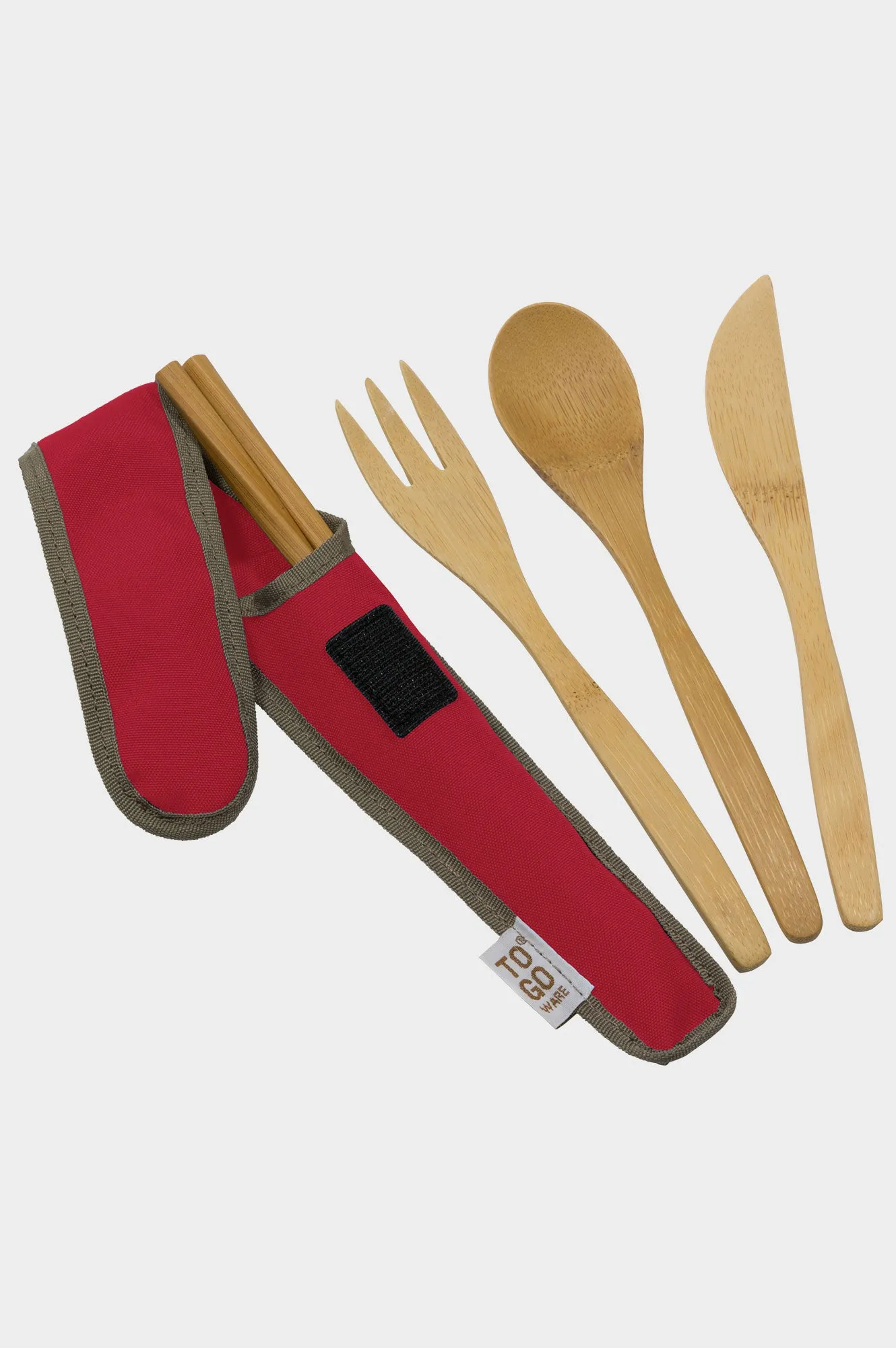 Bamboo Utensil Kit | Red