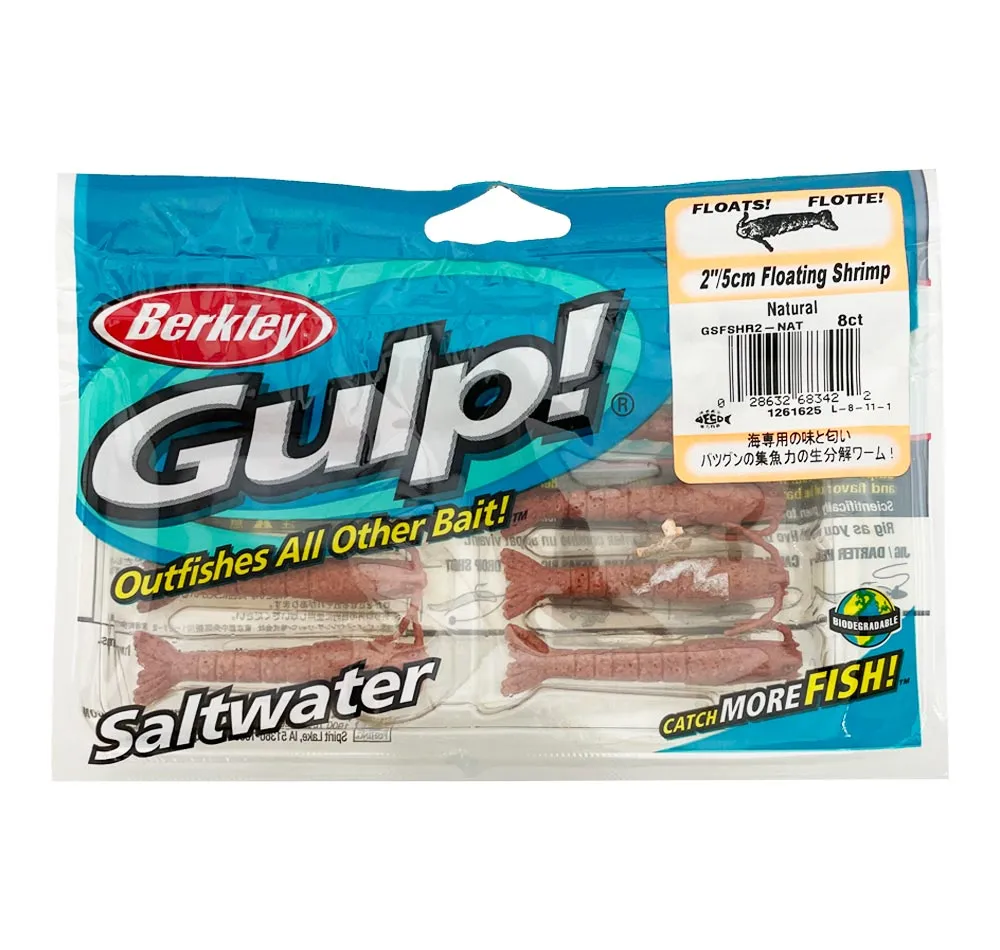 Berkley Gulp Floating Shrimp Soft Plastics