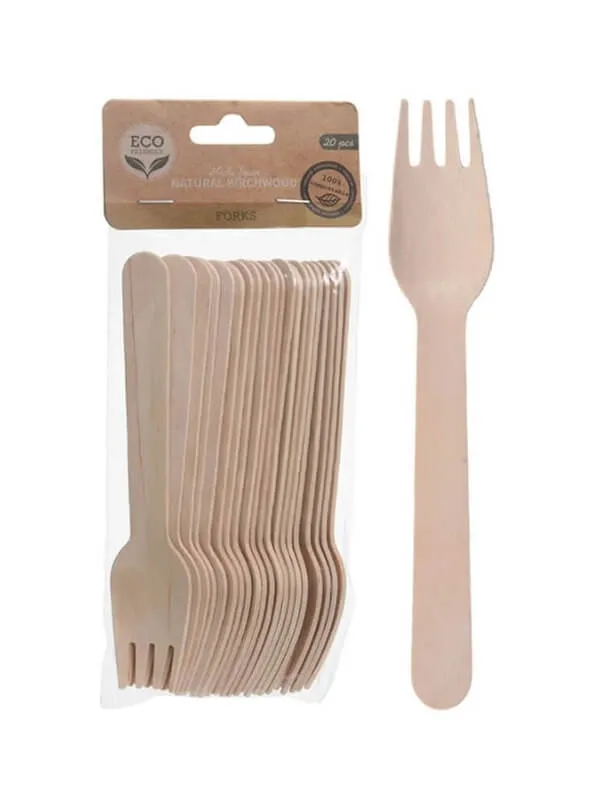 Birchwood Fork Set - 20 Pieces