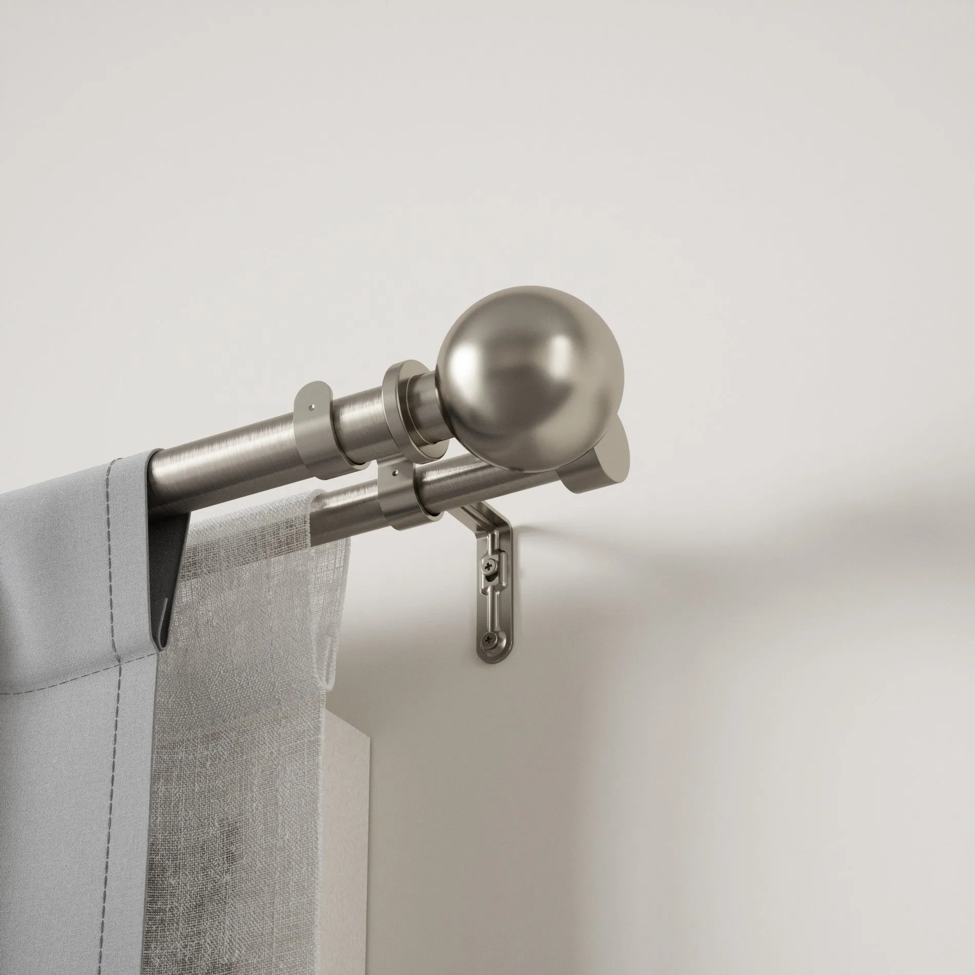 Bolas Double Curtain Rod