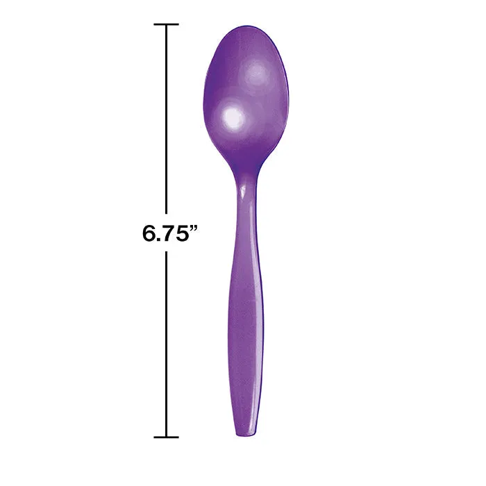 Bulk Amethyst Purple Plastic Spoons (288 per Case)