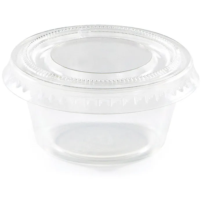 Bulk Clear 2 oz Portion Cups with Lids (288 per Case)