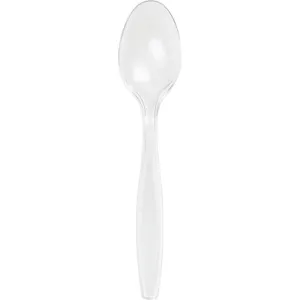 Bulk Clear Plastic Spoons (288 per Case)