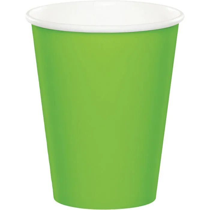 Bulk Fresh Lime 9 oz Hot & Cold Paper Cups (240 per Case)