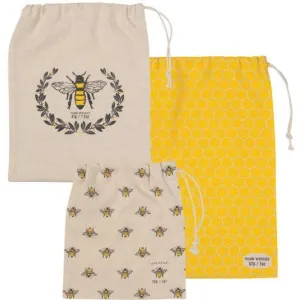 Busy Bee Produce or Storage Bags Set of 3 - Clearance