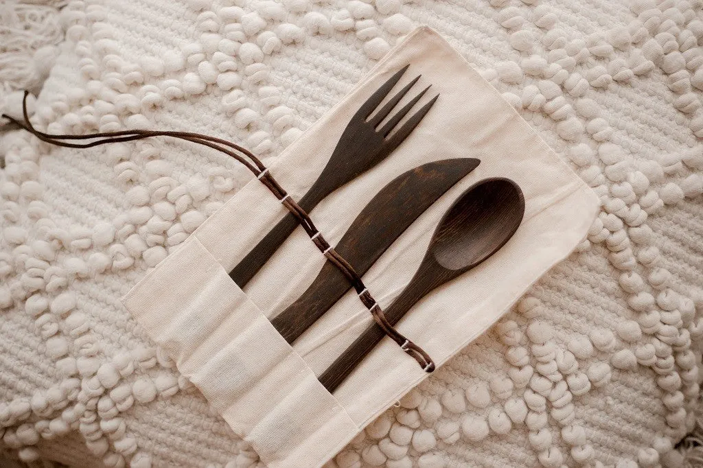 Coconut Wooden Utensil Set