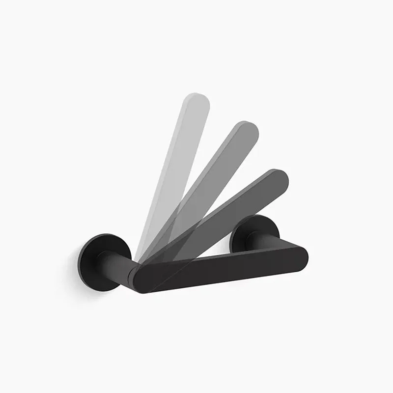 Composed 6" Toilet Paper Holder in Matte Black