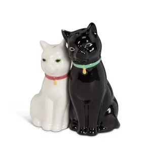 CUDDLING CAT SALT & PEPPER SHAKERS