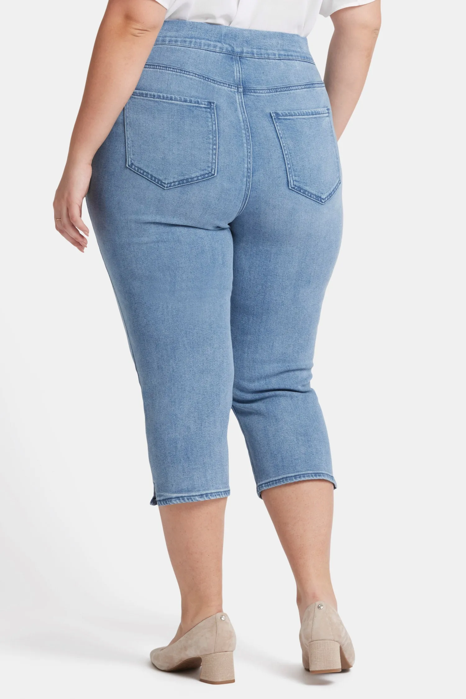 Dakota Crop Pull-On Jeans In Plus Size - Corfu