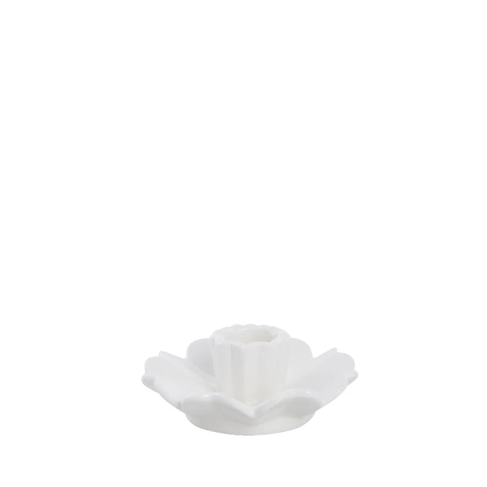 Dehmira candleholder ceramics  white