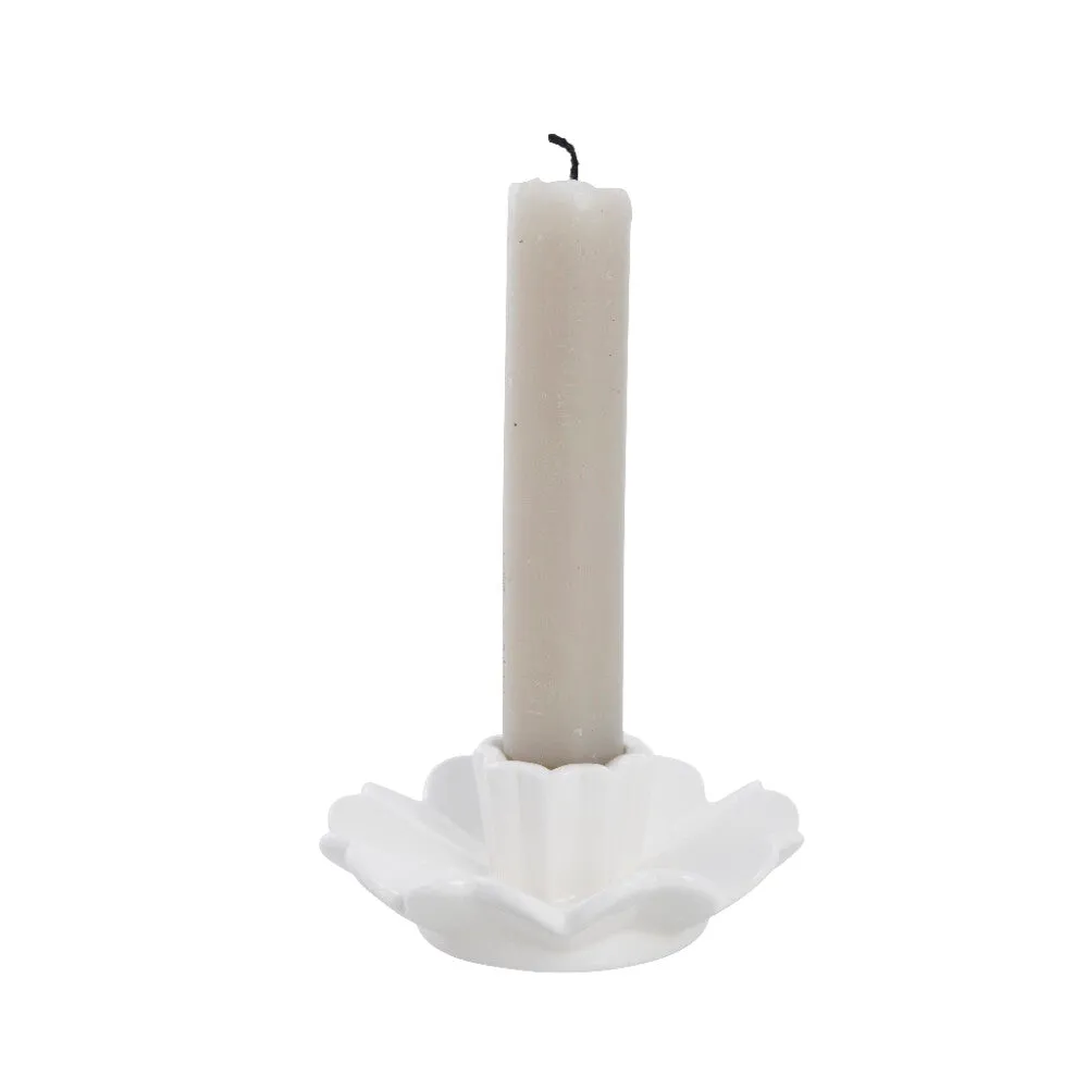 Dehmira candleholder ceramics  white