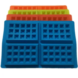 Family Silicone Waffle Mold Maker Pan Microwave Baking Cookie Cake Muffin Bakeware Cooking Tools Kitchen Accessories Supplies