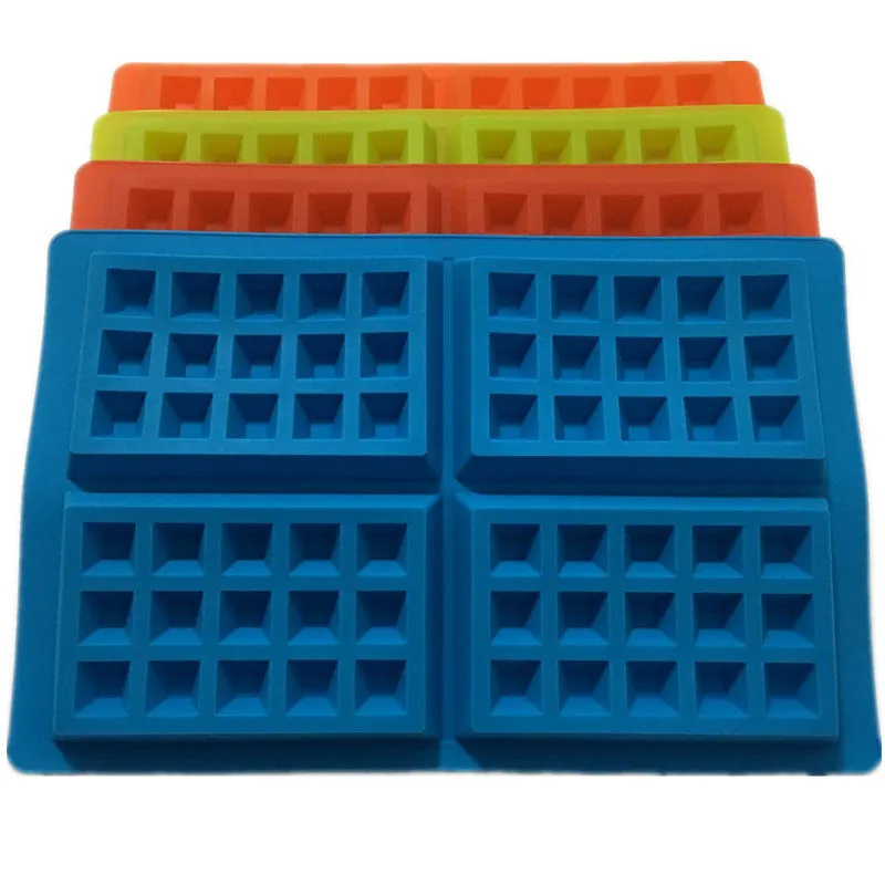 Family Silicone Waffle Mold Maker Pan Microwave Baking Cookie Cake Muffin Bakeware Cooking Tools Kitchen Accessories Supplies