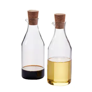 Grind Oil & Vinegar Bottle 430mL - Set of 2 - Clear