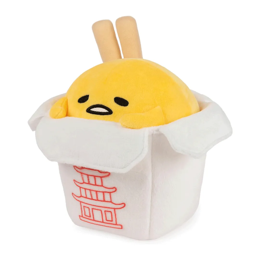 GUND Sanrio Gudetama Takeout Container 9.5" Plush Toy