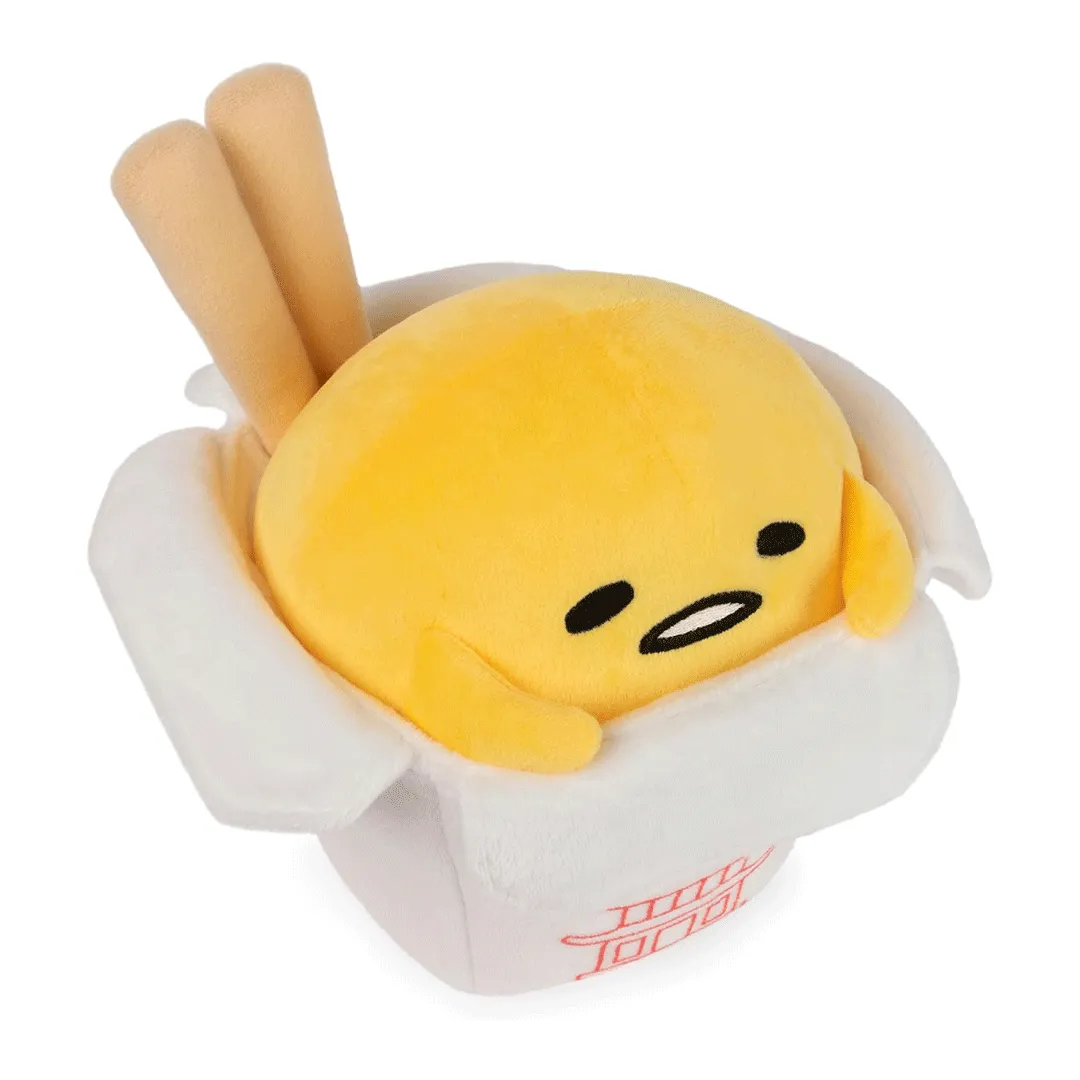 GUND Sanrio Gudetama Takeout Container 9.5" Plush Toy