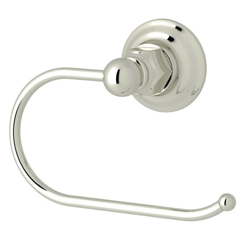 Italian 6" Toilet Paper Holder in Polished Nickel