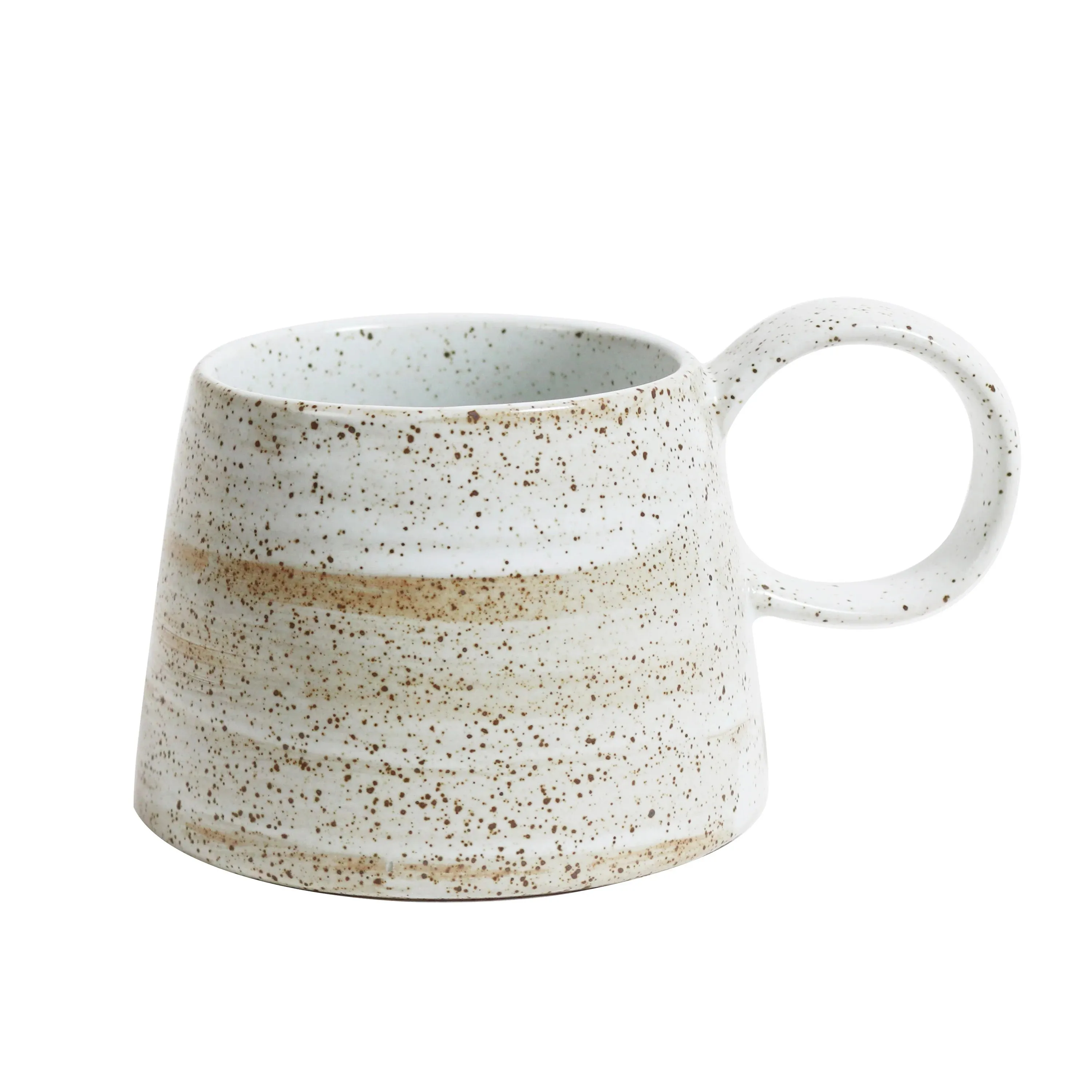 Large Handled Ceylon Mug - White