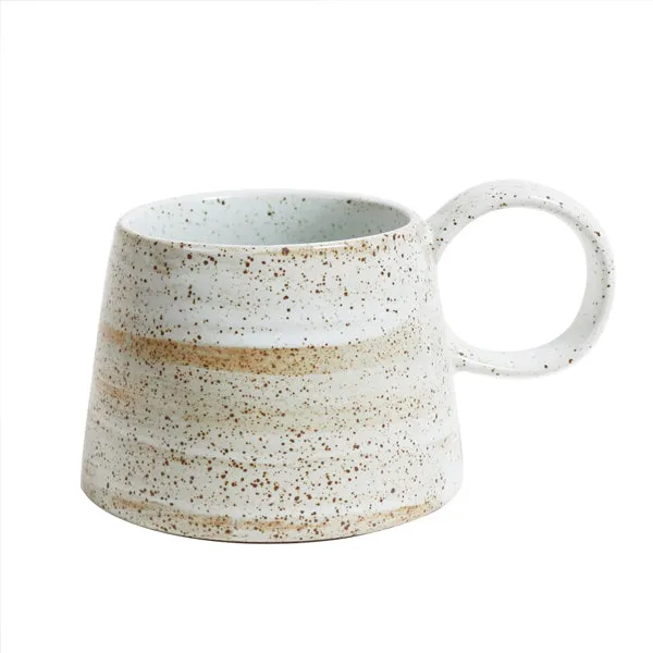 Large Handled Ceylon Mug - White