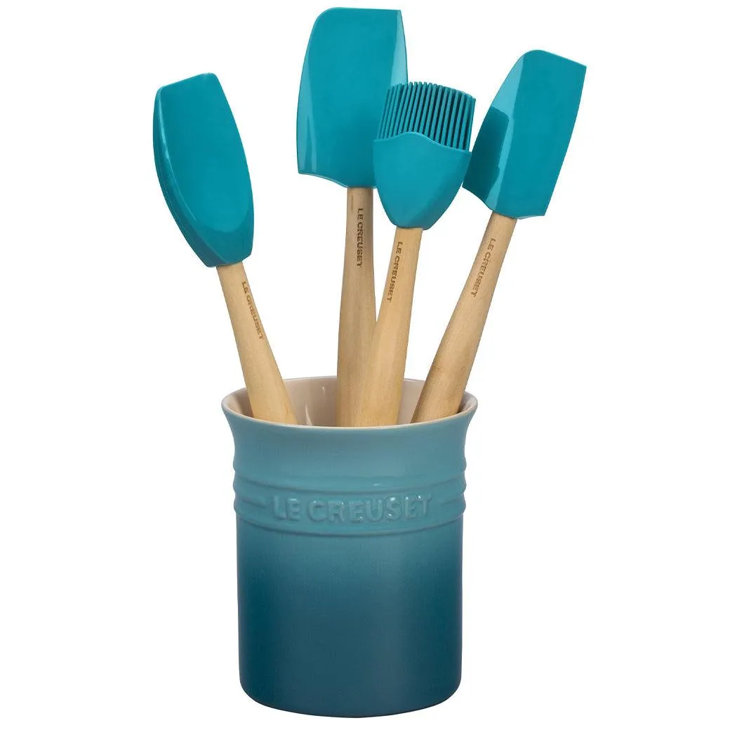 Le Creuset Craft Series 5-Piece Utensil Set with Crock