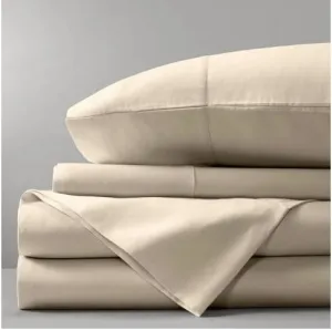 Luxury Bamboo Cotton Sheet Set 400TC NATURAL By Concierge