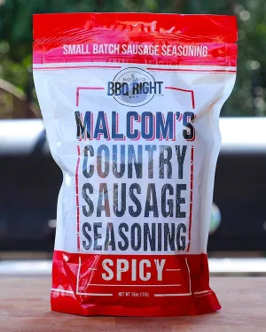 Malcom's Country Sausage Seasoning - Spicy