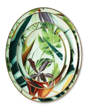 Maria Green Leaf Jungle Plates Set