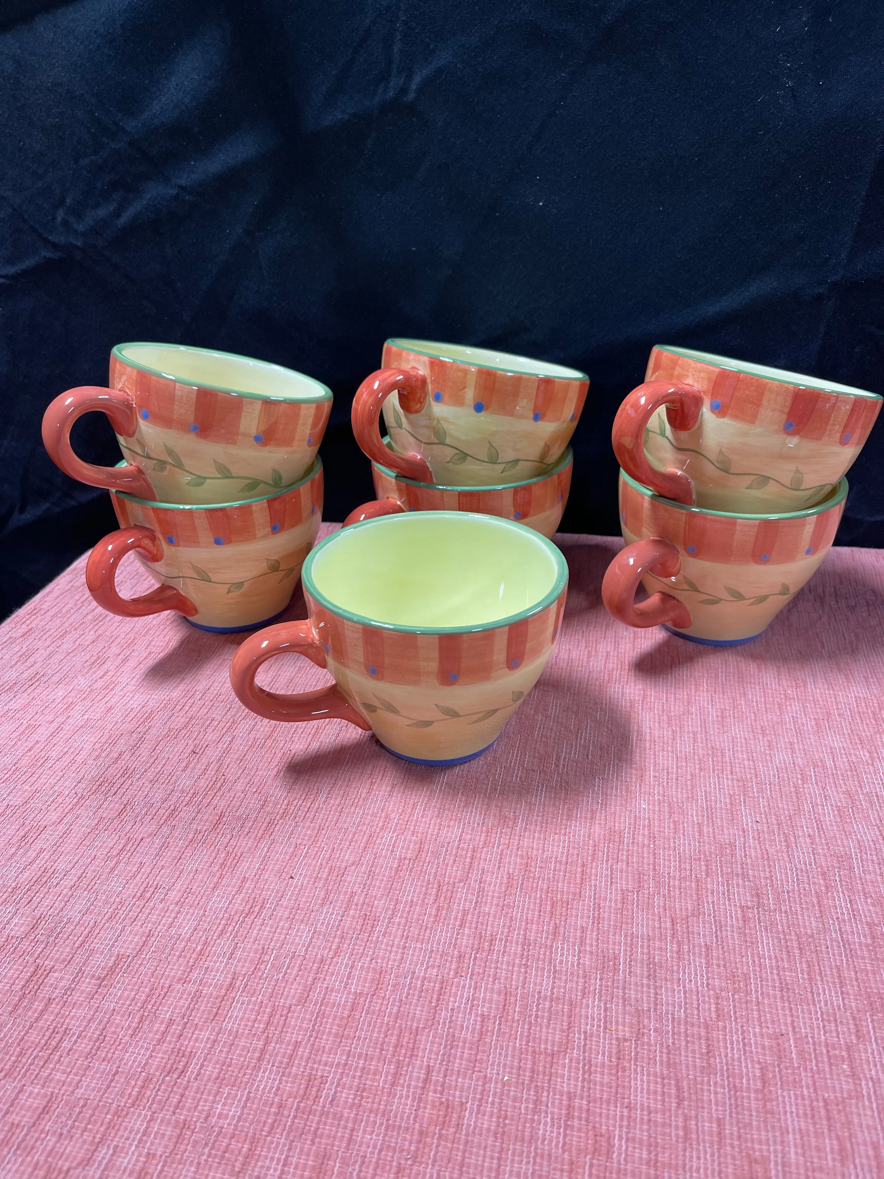 Pfaltzgraff Napoli Set of 7 Oversized Mugs