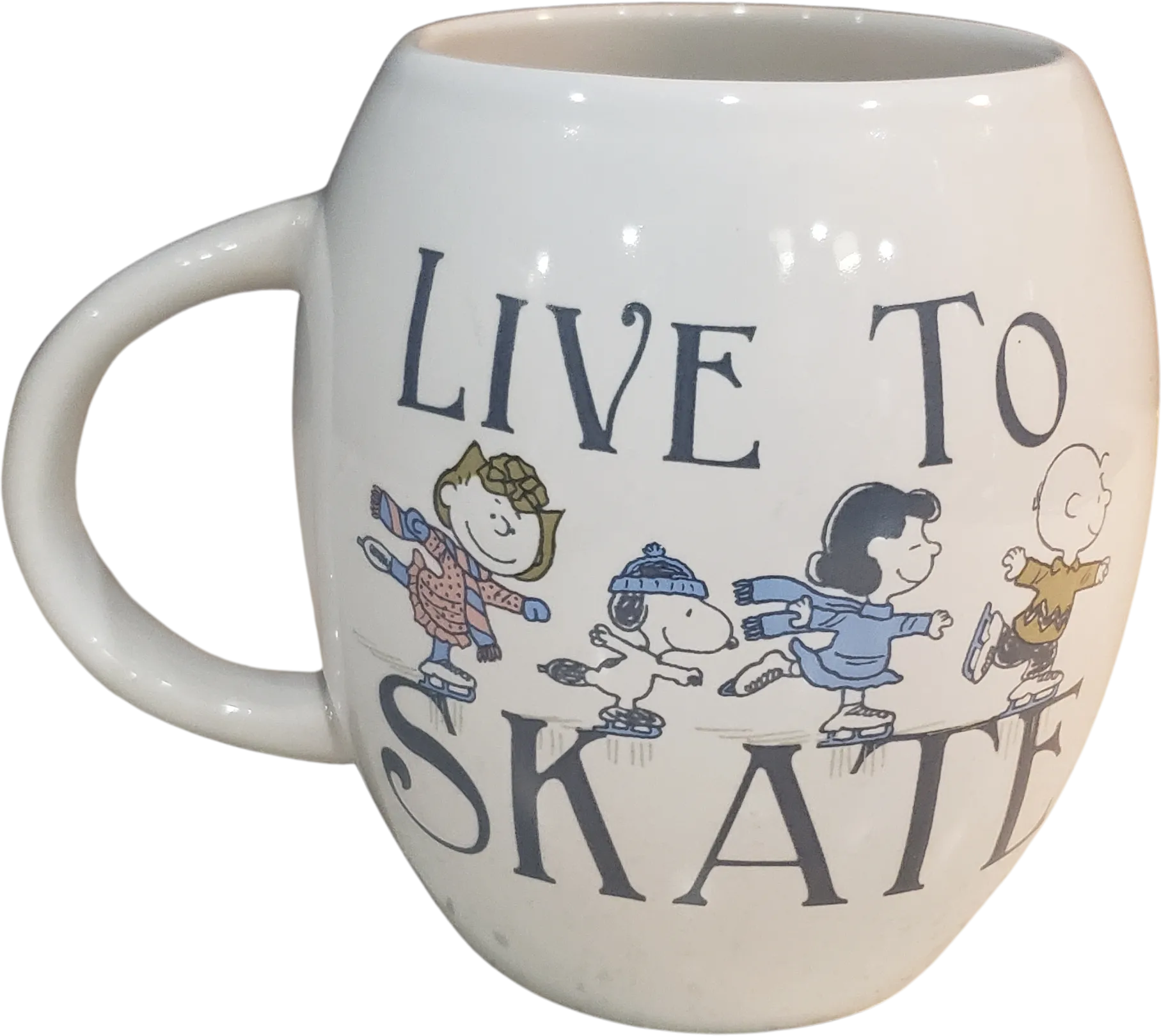 " Live To Skate" Mug Coffee Cup Charlie Brown By Peanuts