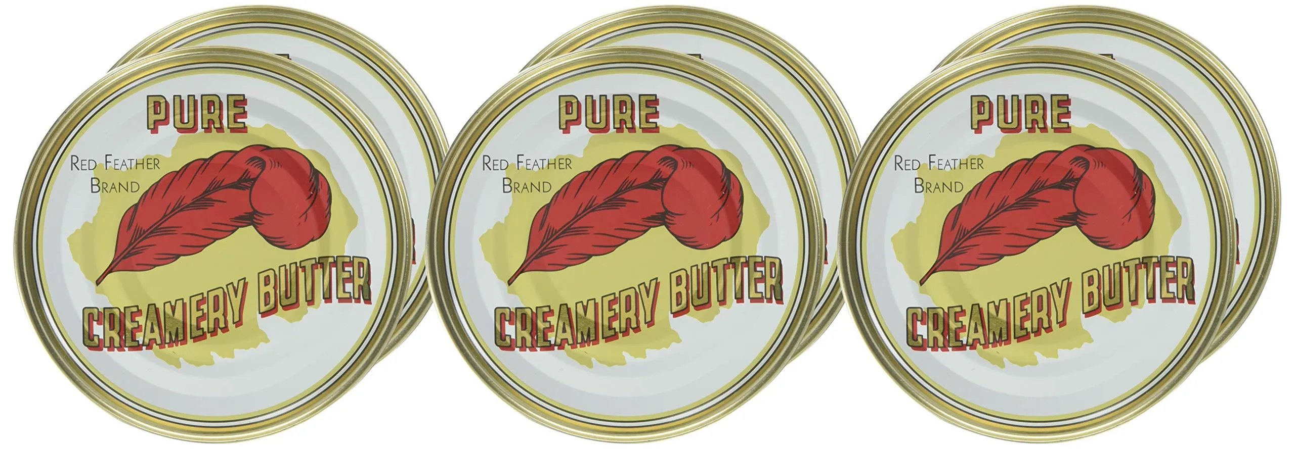 Red Feather Brand - Pure Creamy Butter 12 oz Can - 6 Pack